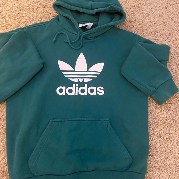 Forrest green adidas hoodie - Picture 1 of 2